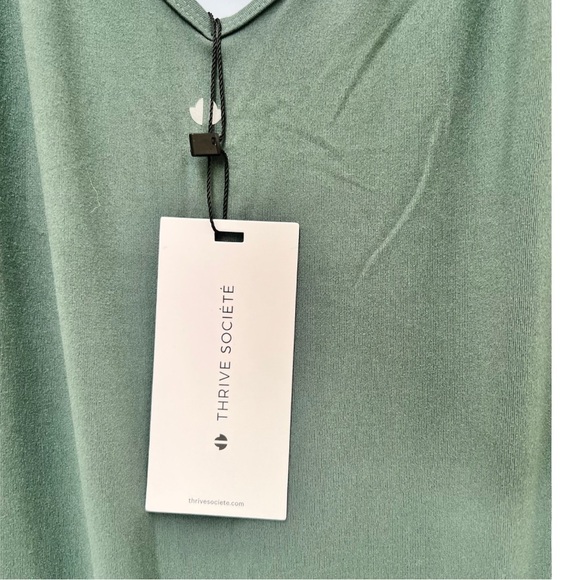 THRIVE SOCIETE [Large - NWT] Green Apres Jumpsuit.  Thrive Societe - Picture 4 of 7